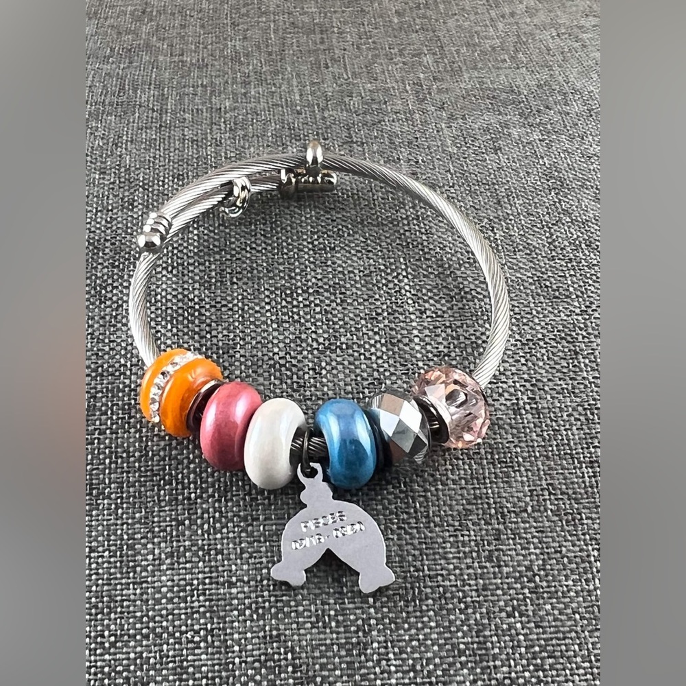 Multicolored charm Bangle Bracelet New Jewelry